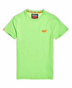 Superdry Orange Label Fluro Grit Férfi Pólók Zöld | WEPLR3915